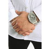 Guess Phoenix Multifunction Crystals Silver Dial Silver Steel Strap Watch For Men - GW0094G1 Buy Now By Guess