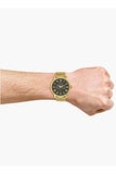 Guess Delancy Black Dial Gold Mesh Bracelet Watch for Men - W0871G2 Buy Now By Guess