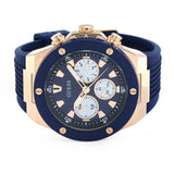 Guess Poseidon Blue Dial Blue Rubber Strap Watch for Men - GW0057G2 Buy Now By Guess