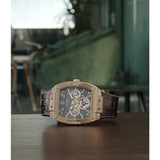 Guess Phoenix Multifunction Blue Dial Brown Leather Strap Watch for Men - GW0202G2