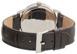 Guess Wafer Quartz White Dial Brown Leather Strap Watch For Men - W70016G2 Buy Now By Guess