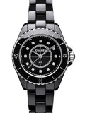 Chanel J12 Quartz Diamonds Black Dial Black Steel Strap Watch for Women - J12 H5701 Buy Now By Chanel