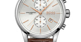 Hugo Boss Jet Chronograph Quartz Silver Dial Brown Leather Strap Watch For Men - HB1513280 Buy Now By Hugo Boss