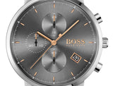 Hugo Boss Integrity Grey Dial Silver Mesh Bracelet Watch for Men - 1513807 Buy Now By Hugo Boss