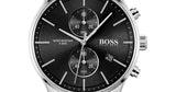 Hugo Boss Associate Black Dial Silver Steel Strap Watch for Men - 1513869 Buy Now By Hugo Boss