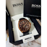 Hugo Boss Driver Chronograph Brown Dial Brown Leather Strap Watch For Men - HB1513093 Buy Now By Hugo Boss