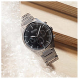 Hugo Boss Pioneer Black Dial Silver Steel Strap Watch for Men - 1513712 Buy Now By Hugo Boss