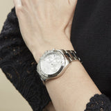 Hugo Boss Novia Chronograph Silver Dial Silver Steel Strap Watch for Women - 1502616 Buy Now By Hugo Boss