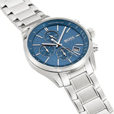 Hugo Boss Grand Prix Blue Dial Silver Steel Strap Watch for Men - 1513478 Buy Now By Hugo Boss