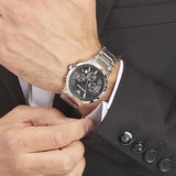 Emporio Armani Classic Chronograph Black Dial Silver Steel Strap Watch For Men - AR2434 Buy Now By Emporio Armani