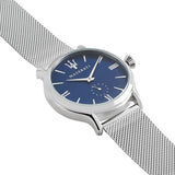Maserati Epoca Blue Dial Silver Mesh Bracelet Watch For Men - R8853118006 Buy Now By Maserati