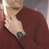 Tommy Hilfiger Chronograph Black Dial Silver Mesh Bracelet Watch for Men - 1791292 Buy Now By Tommy Hilfiger