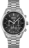 Hugo Boss Champion Black Dial Silver Steel Strap Watch for Men - 1513871 Buy Now By Hugo Boss