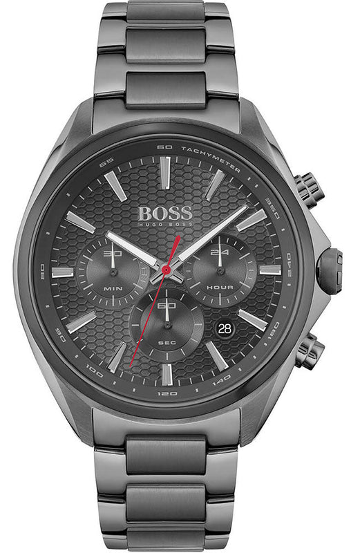 Hugo Boss Distinct Grey Dial Gren Steel Strap Watch for Men - 1513858 Buy Now By Hugo Boss