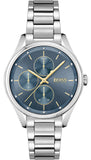 Hugo Boss Grand Course Blue Dial Silver Steel Strap Watch for Women - 1502583 Buy Now By Hugo Boss