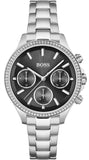 Hugo Boss Hera Black Dial Silver Steel Strap Watch for Women - 1502593 Buy Now By Hugo Boss