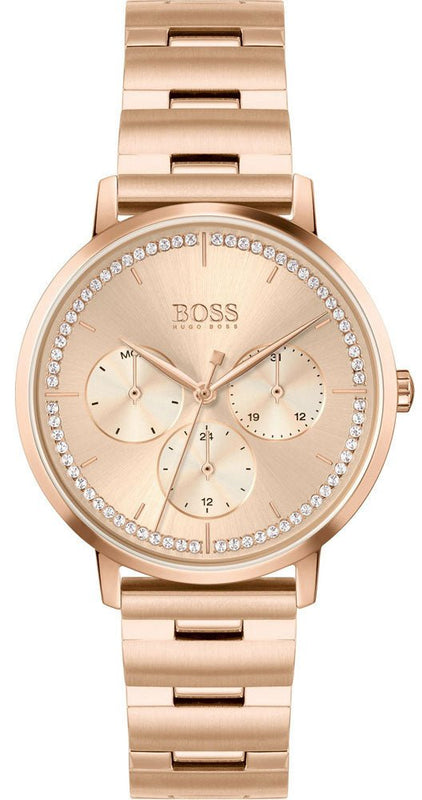 Hugo Boss Prima Gold Dial Gold Steel Strap Watch for Women - 1502571 Buy Now By Hugo Boss
