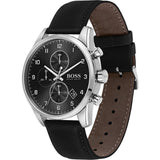 Hugo Boss Skymaster Black Dial Black Leather Strap Watch for Men - 1513782 Buy Now By Hugo Boss