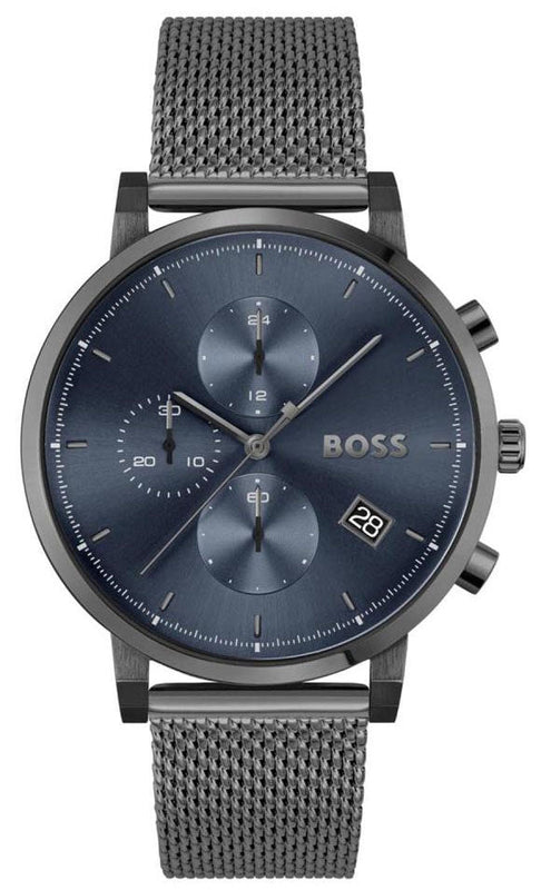Hugo Boss Skymaster Chronograph Grey Dial Grey Mesh Bracelet Watch for Men - 1513934 Buy Now By Hugo Boss