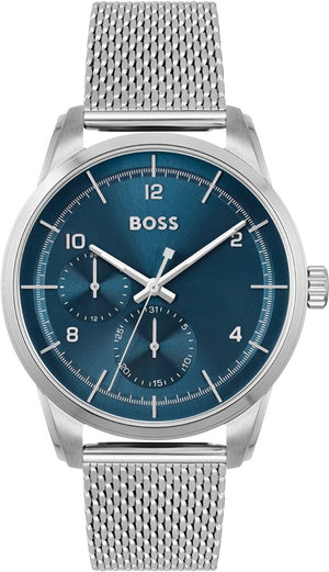 Hugo Boss Sophio Blue Dial Silver Mesh Bracelet Watch for Men - 1513942 Buy Now By Hugo Boss