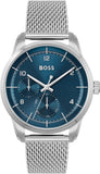 Hugo Boss Sophio Blue Dial Silver Mesh Bracelet Watch for Men - 1513942 Buy Now By Hugo Boss