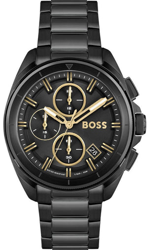 Hugo Boss Volane Black Dial Black Steel Strap Watch for Men - 1513950 Buy Now By Hugo Boss