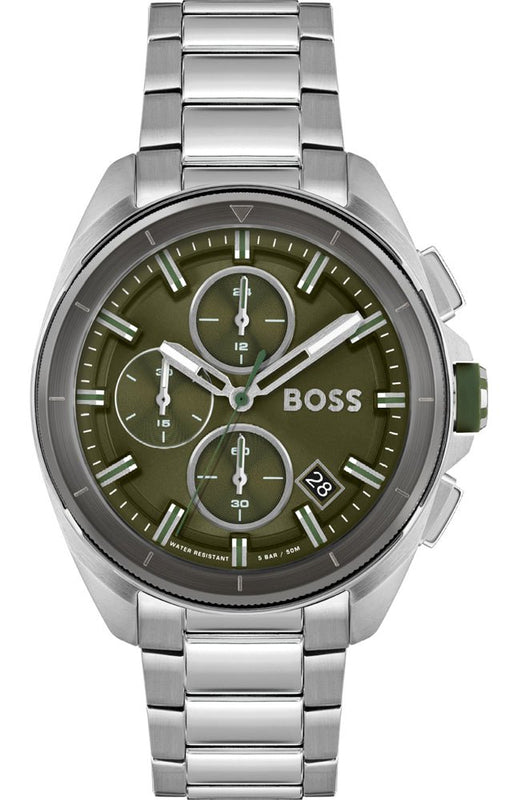Hugo Boss Volane Grey Dial Silver Steel Strap Watch for Men - 1513951 Buy Now By Hugo Boss