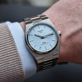 Tissot PRX Powermatic 80 Ice Blue Tiffany Dial Silver Steel Strap Watch for Men - T137.407.11.351.00 Buy Now By Tissot