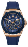Guess Zena Blue Dial Blue Silicone Strap Watch For Women - W1049L2 Buy Now By Guess