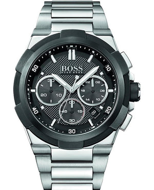 Hugo Boss Supernova Chronograph Black Dial Silver Steel Strap Watch for Men - 1513359 Buy Now By Hugo Boss
