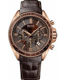 Hugo Boss Driver Sport Chronograph Brown Dial Brown Leather Strap Watch for Men - 1513093 Buy Now By Hugo Boss