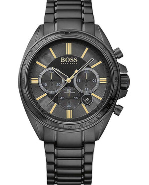 Hugo Boss Driver Black Dial Black Steel Strap Watch for Men - 1513277 Buy Now By Hugo Boss