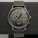 Hugo Boss Navigator Grey Dial Grey Mesh Bracelet Watch for Men - 1513674 Buy Now By Hugo Boss