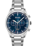Hugo Boss Pioneer Blue Dial Silver Steel Strap Watch for Men - 1513867 Buy Now By Hugo Boss