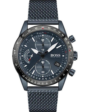 Hugo Boss Pilot Edition Blue Dial Blue Mesh Bracelet Watch for Men - 1513887 Buy Now By Hugo Boss