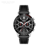 Hugo Boss Allure Black Dial Black Leather Strap Watch for Men - 1513920 Buy Now By Hugo Boss