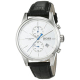 Hugo Boss Jet Silver Dial Black Leather Strap Watch for Men - 1513282 Buy Now By Hugo Boss