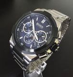 Hugo Boss Supernova Chronograph Blue Dial Silver Steel Strap Watch for Men - 1513360 Buy Now By Hugo Boss