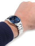 Hugo Boss Commander Blue Dial Silver Steel Strap Watch for Men - 1513434 Buy Now By Hugo Boss