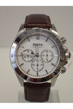 Hugo Boss Ikon White Dial Brown Leather Strap Watch for Men - 1513175 Buy Now By Hugo Boss