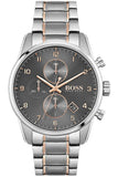 Hugo Boss Skymaster Grey Dial Two Tone Steel Strap Watch for Men - 1513789 Buy Now By Hugo Boss