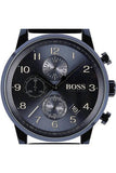 Hugo Boss Navigator Black Dial Black Leather Strap Watch for Men - 1513497 Buy Now By Hugo Boss