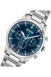 Hugo Boss Pioneer Blue Dial Silver Steel Strap Watch for Men - 1513867 Buy Now By Hugo Boss