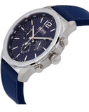 Hugo Boss Professional Chronograph Blue Dial Blue Silicone Strap Watch for Men - 1513526 Buy Now By Hugo Boss