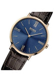 Hugo Boss Classic Jackson Blue Dial Brown Leather Strap Watch for Men - 1513458 Buy Now By Hugo Boss
