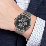Tommy Hilfiger Weston Chronograph Grey Dial Grey Mesh Bracelet Watch For Men - 1710506 Buy Now By Tommy Hilfiger