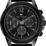 Tommy Hilfiger Lars Chronograph Black Dial Black Leather Strap Watch For Men - 1792062 Buy Now By Tommy Hilfiger