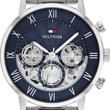 Tommy Hilfiger Legend Chronograph Blue Dial Silver Steel Strap Watch For Men - 1710569 Buy Now By Tommy Hilfiger