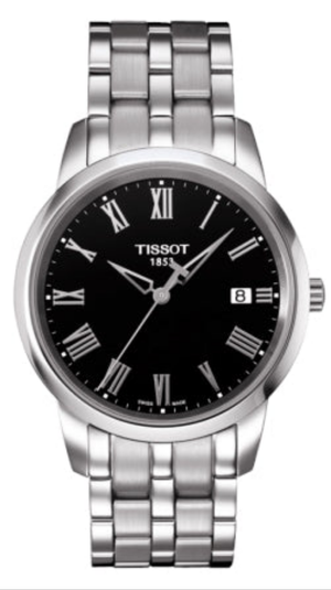 Tissot T Classic Dream Black Dial Silver Steel Strap Watch for Men - T033.410.11.053.01 Buy Now By Tissot
