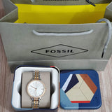 Fossil Jacqueline White Dial Two Tone Steel Strap Watch for Women - ES3634 Buy Now By Fossil
